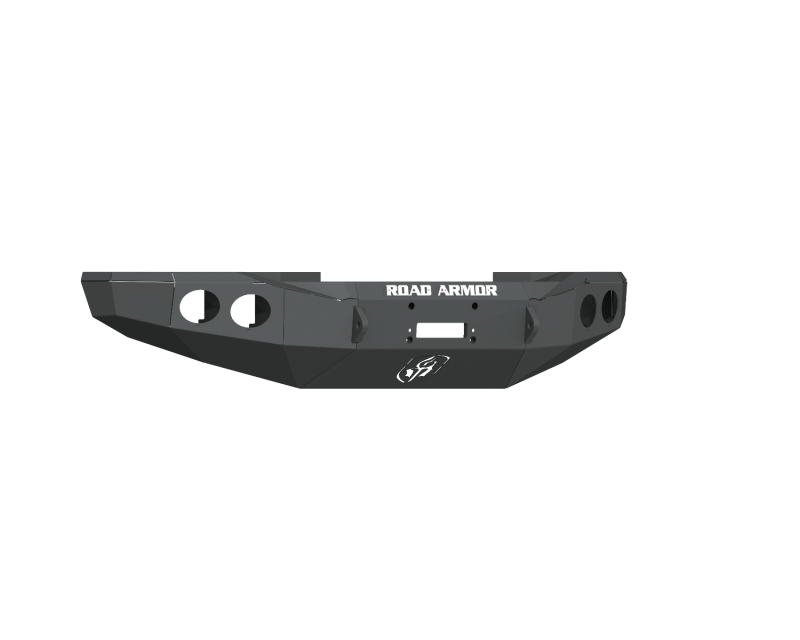 Chevrolet 4500HD Front Bumper - Road Armor - Stealth, Winch, Round Light Ports - Textured Black - `19-`20